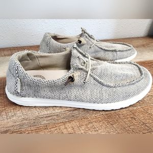 Hey Dude Wendy Sox Women's Slip On Size 9 Grey Gray